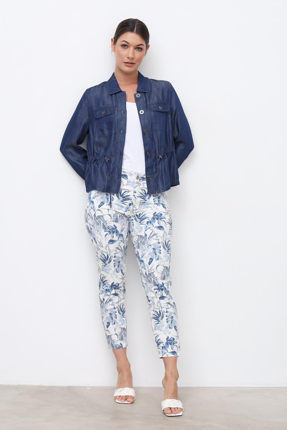 Жакет Lebek джинсовый синий