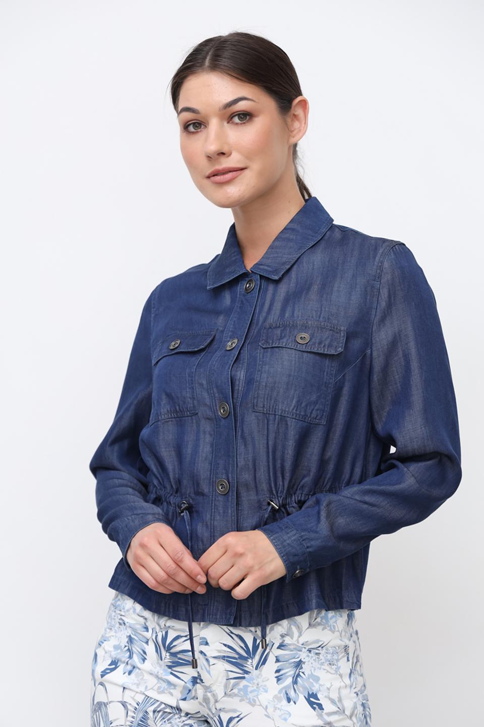 Жакет Lebek джинсовый синий