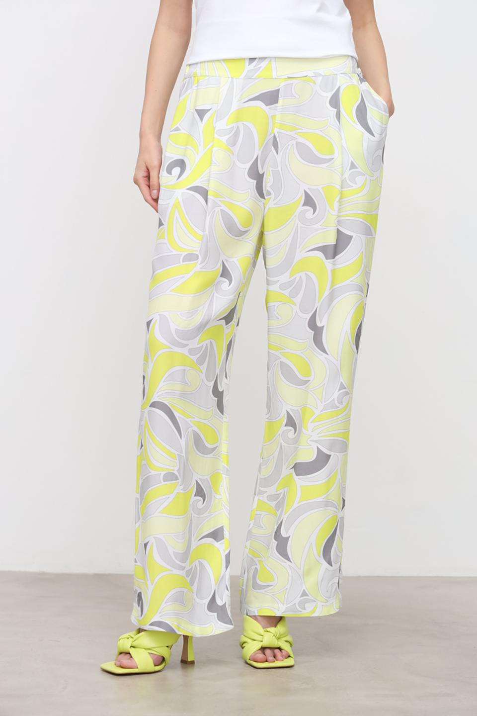 Брюки You Just White с принтом