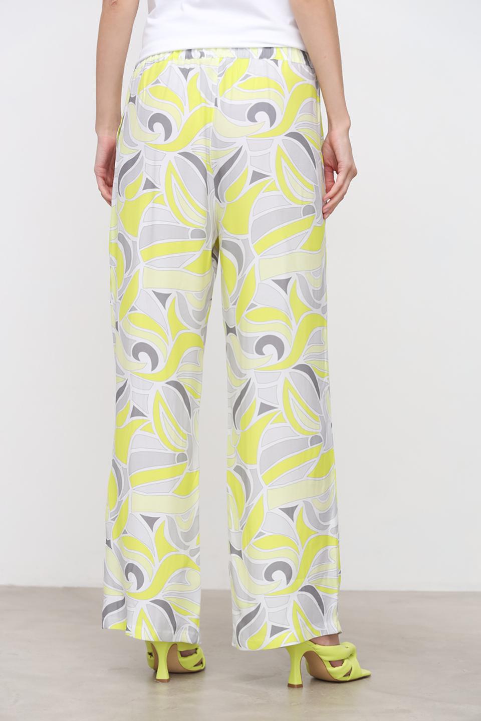 Брюки You Just White с принтом