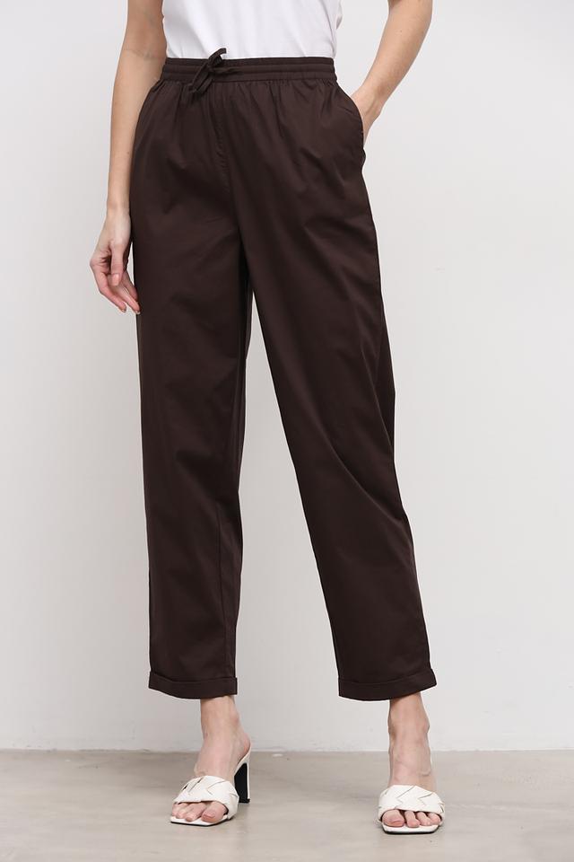 Брюки кюлоты Oui коричневые