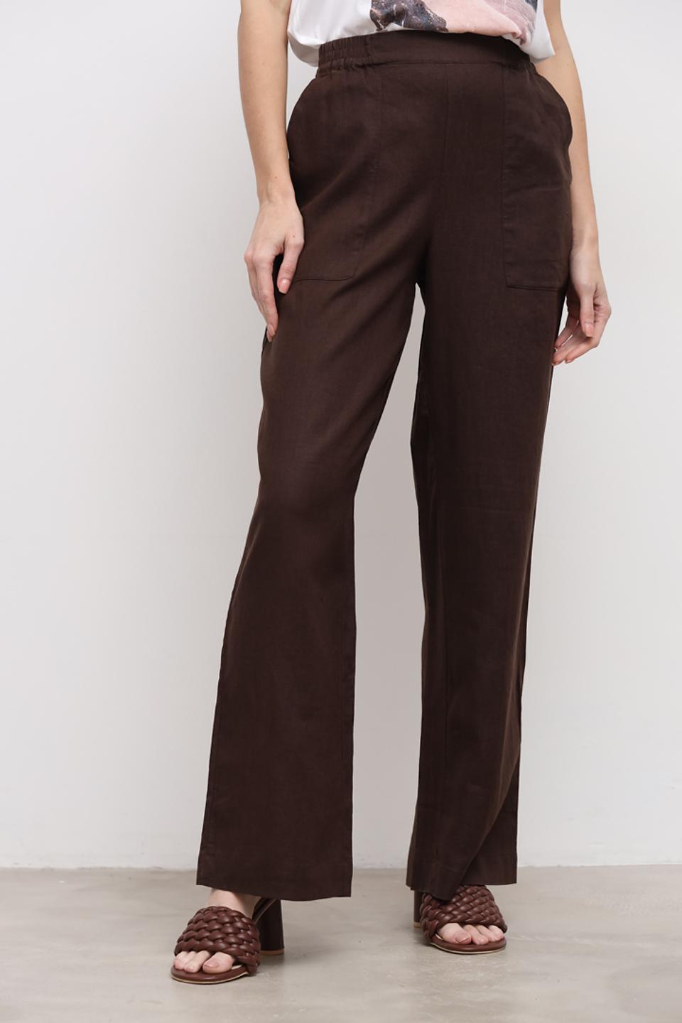 Брюки Oui широкие коричневые