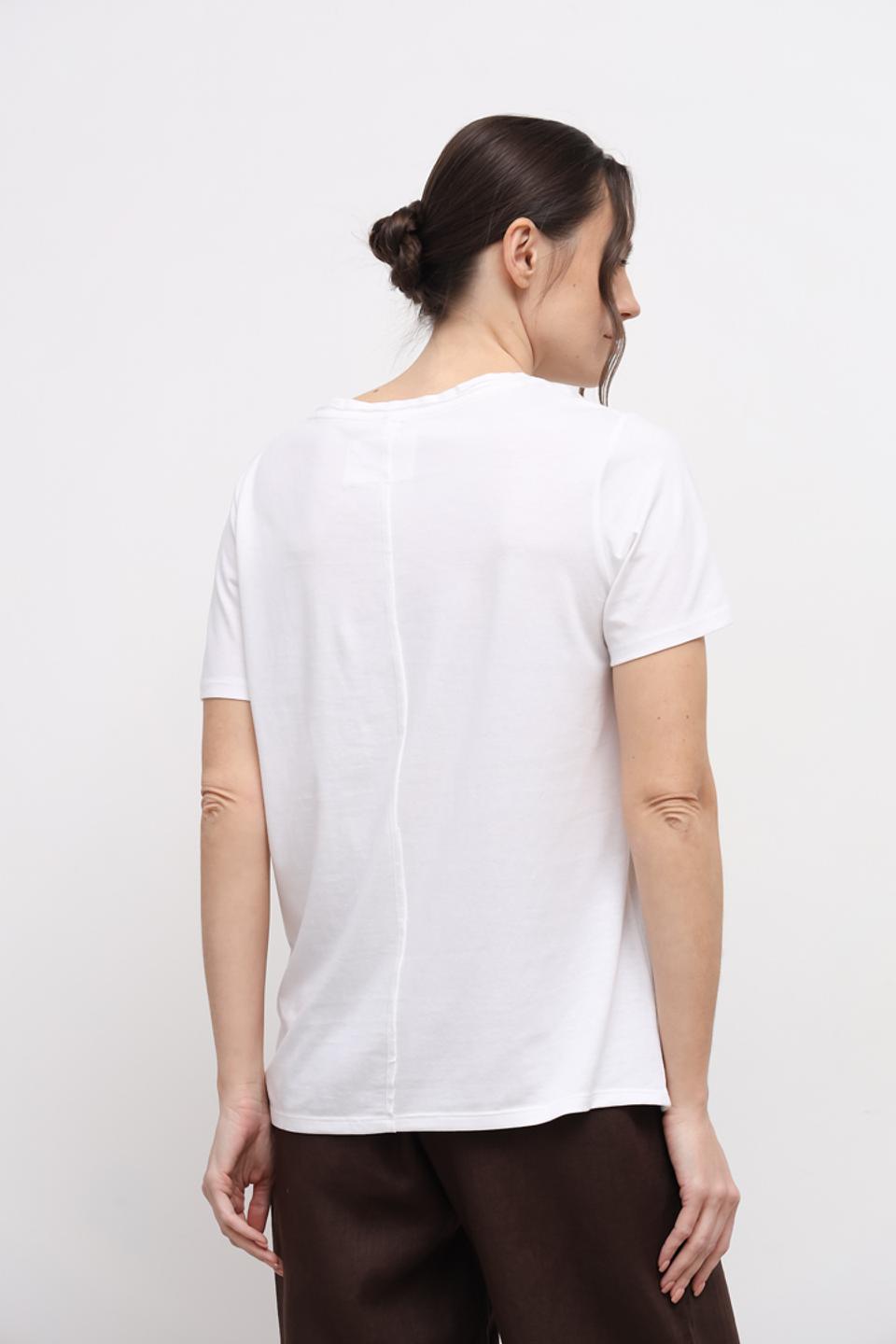 Футболка Oui с принтом белая