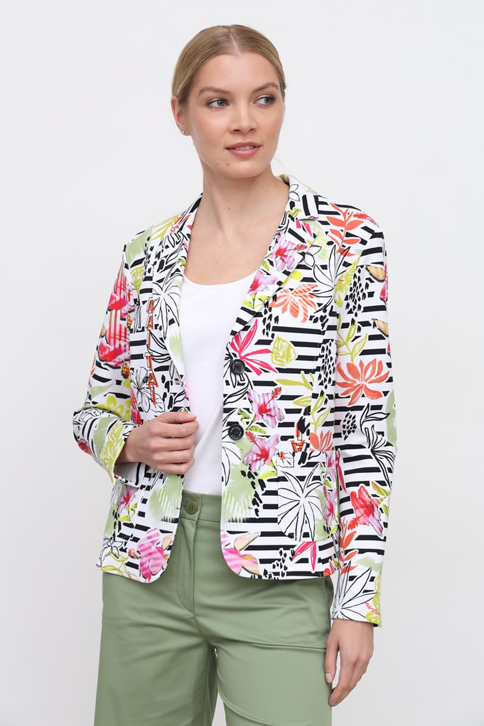 Жакет Marc Cain с цветочным принтом