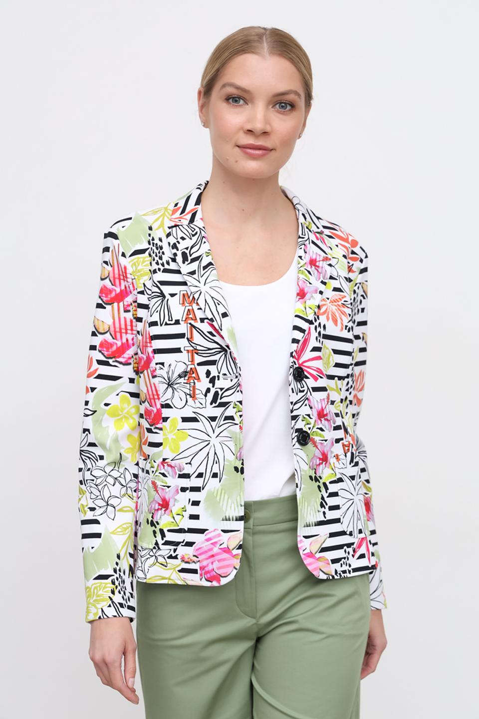 Жакет Marc Cain с цветочным принтом