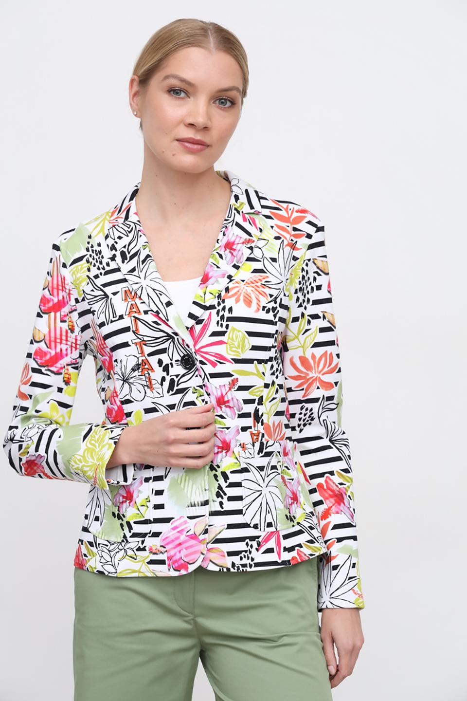 Жакет Marc Cain с цветочным принтом