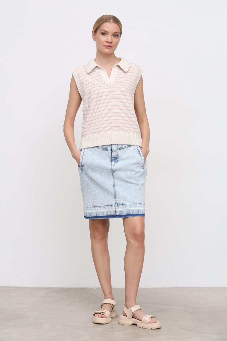 Юбка Marc Cain джинсовая голубая