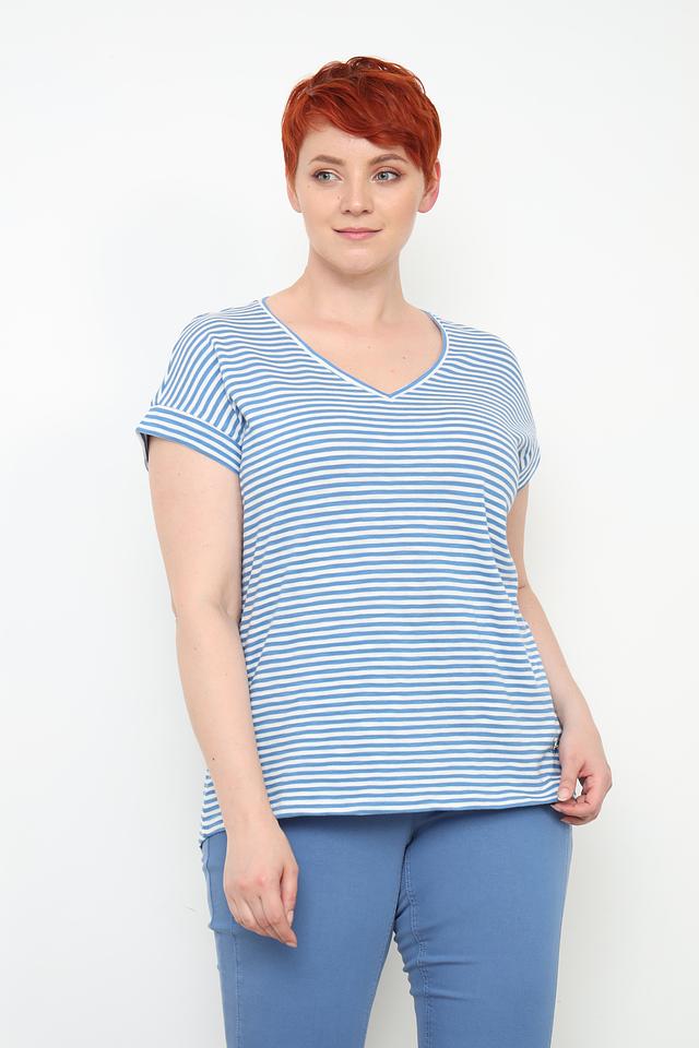 Футболка Frapp в полоску голубую