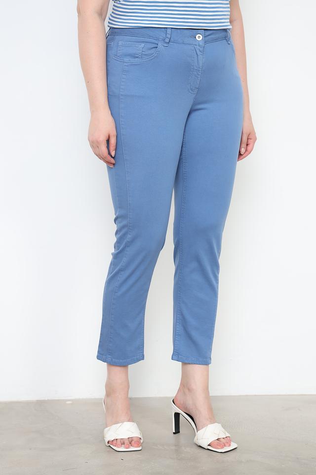 Брюки классические Frapp голубые