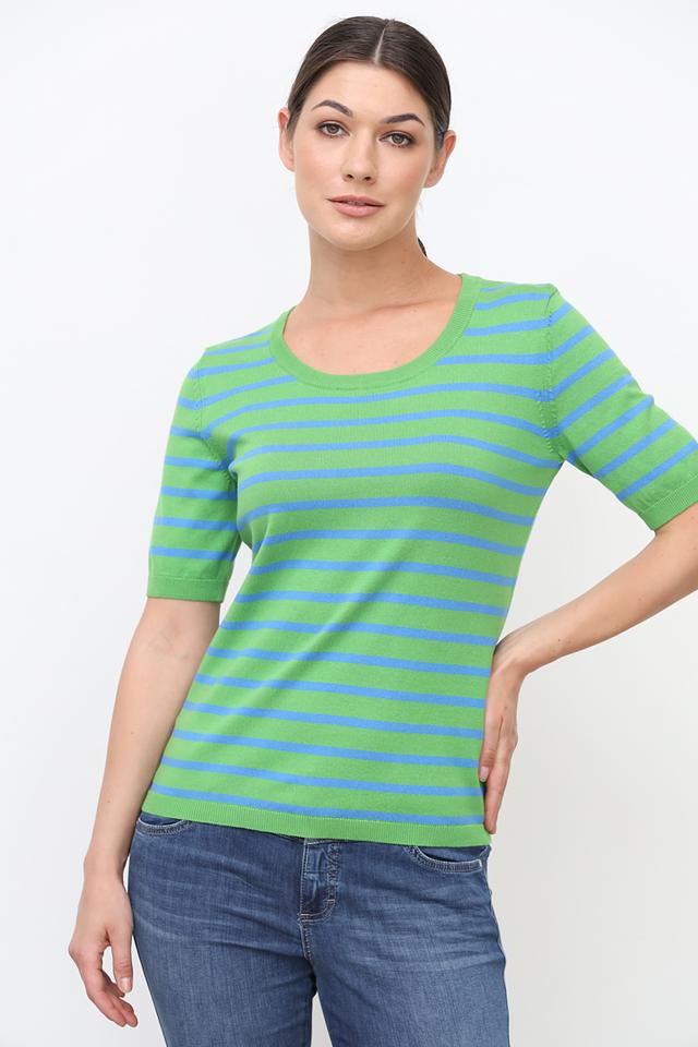 Пуловер Oui в полоску