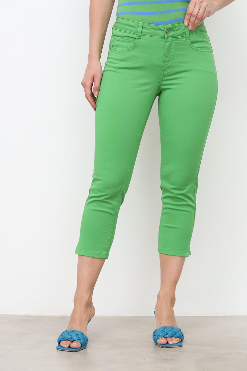 Джинсы капри Oui лайм