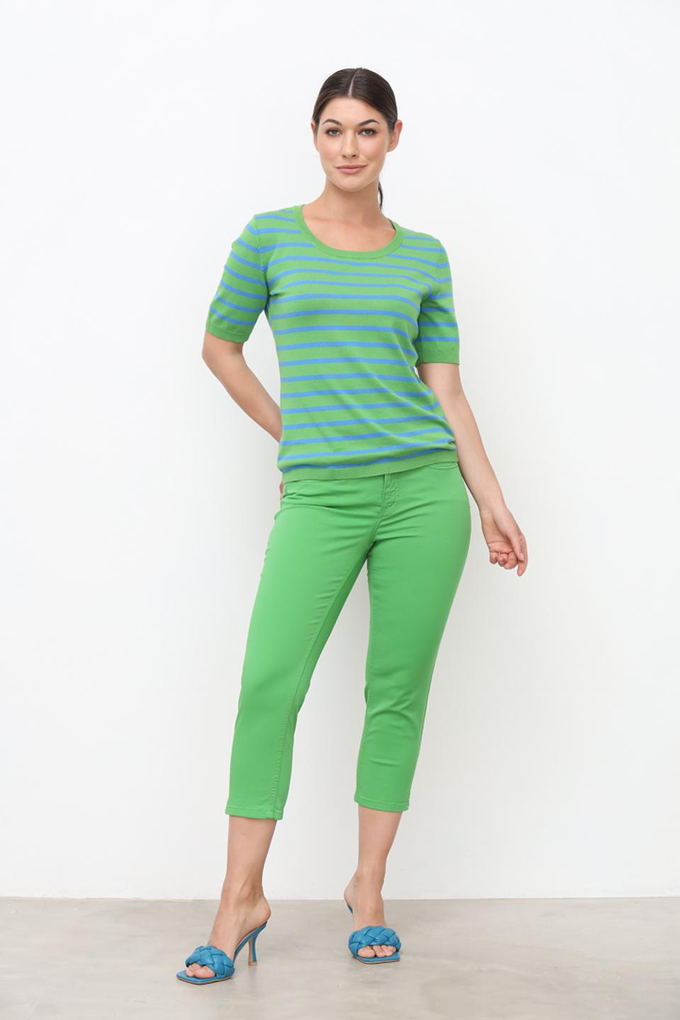 Джинсы капри Oui лайм