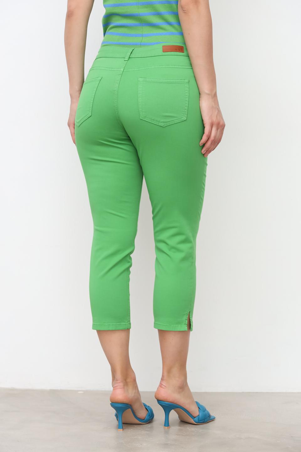 Джинсы капри Oui лайм