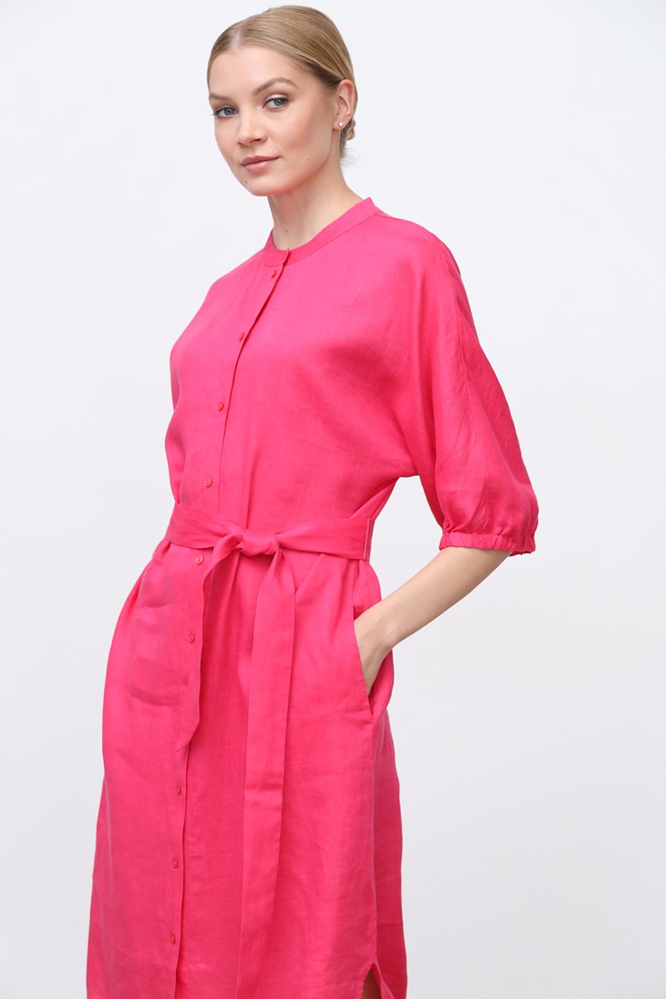Платье Oui лен фуксия