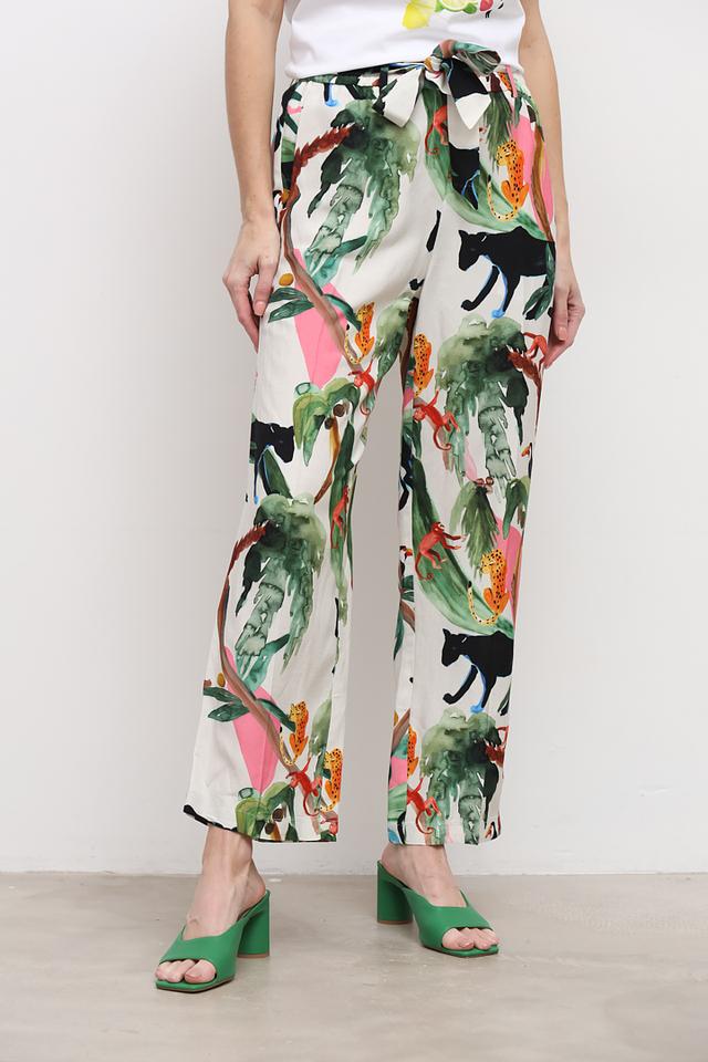 Брюки Marc Cain с тропическим принтом