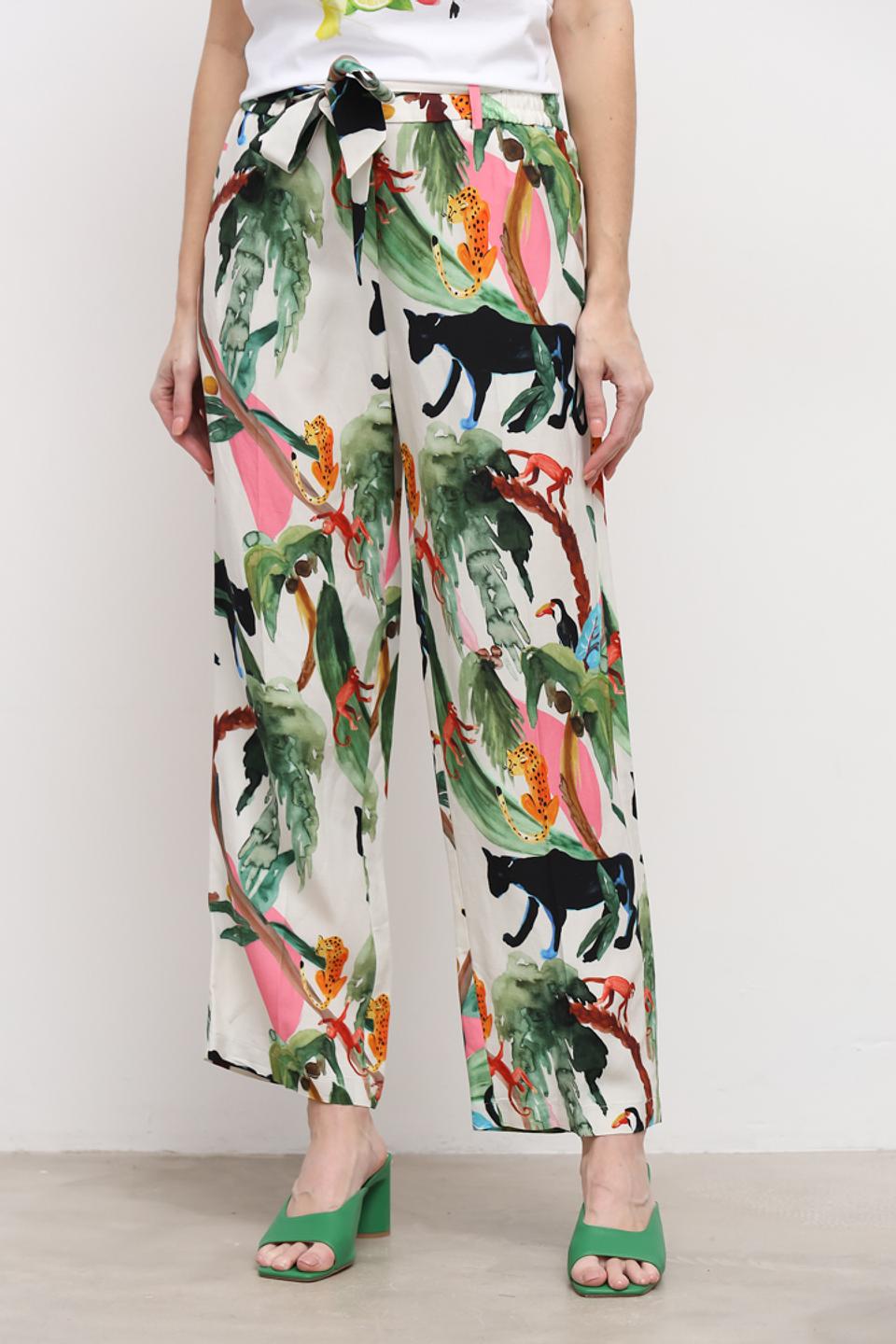 Брюки Marc Cain с тропическим принтом