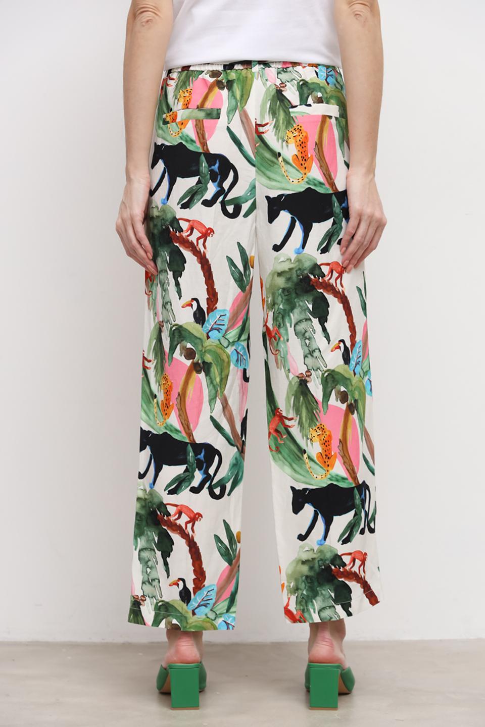 Брюки Marc Cain с тропическим принтом