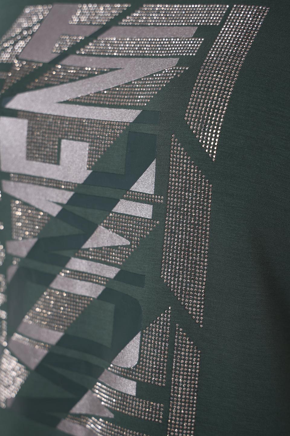 Футболка Frapp с принтом, зелёная