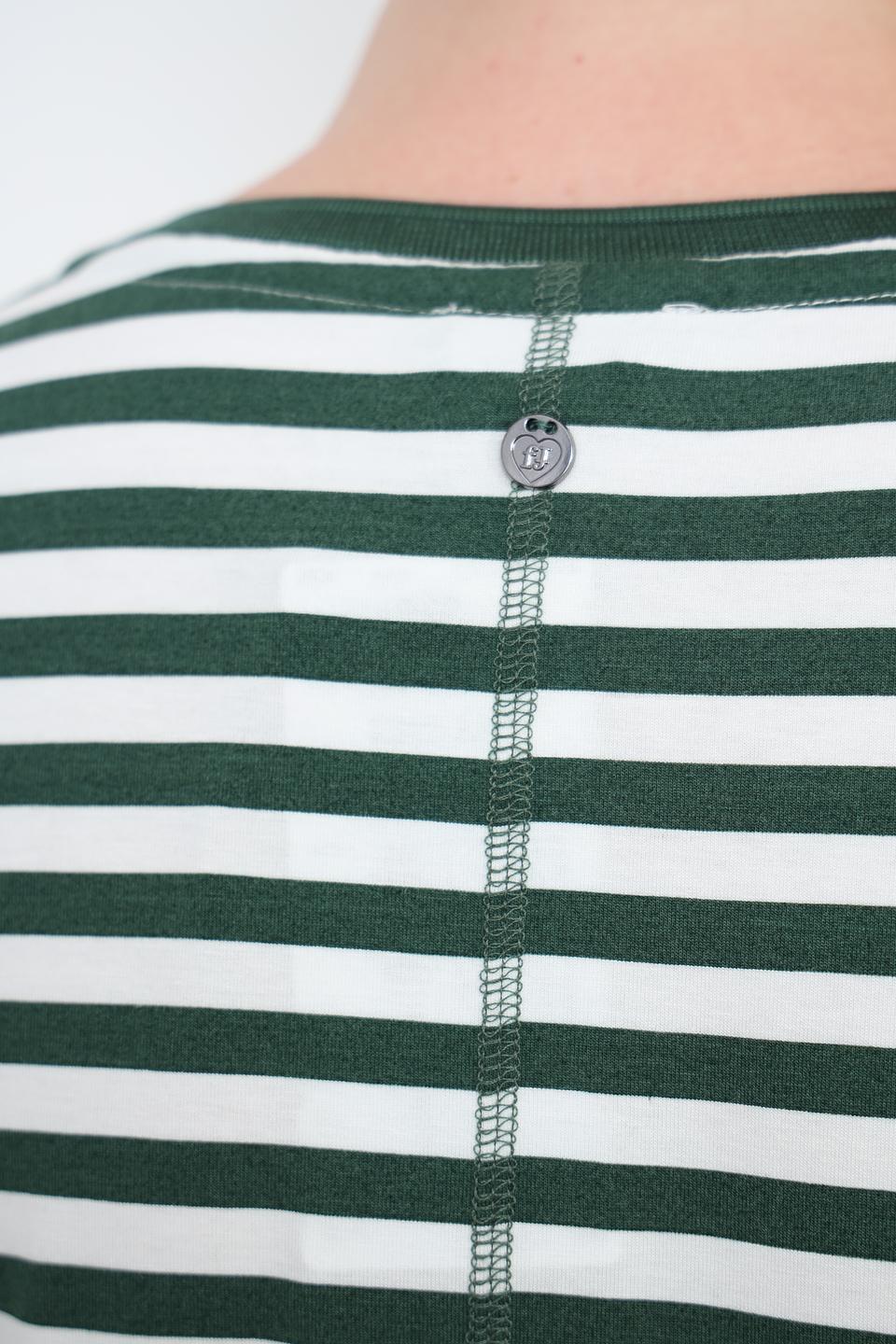 Футболка Frapp в полоску зелёная