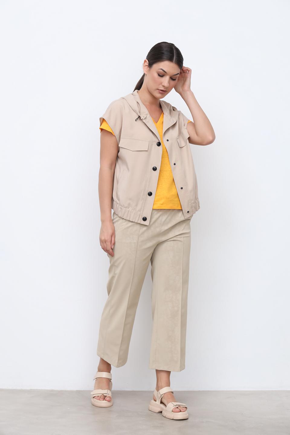 Жакет Lecomte с капюшоном бежевый