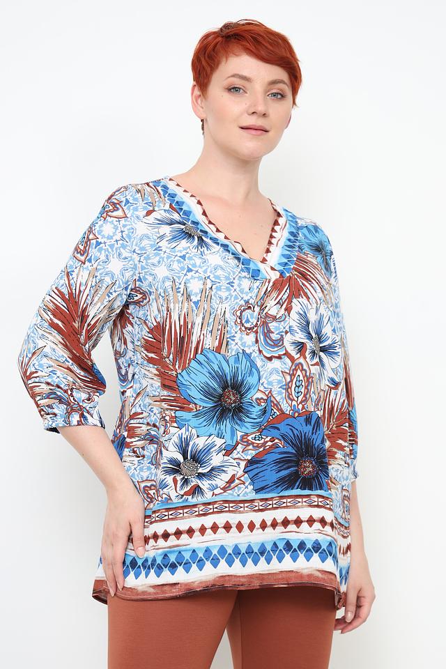 Блуза Via Appia с цветочным принтом