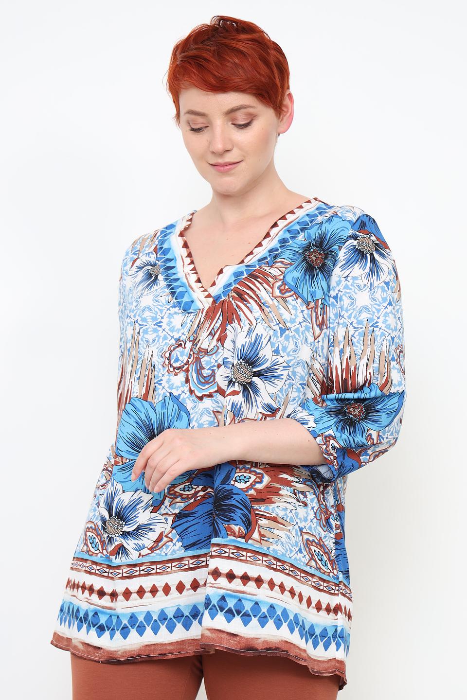 Блуза Via Appia с цветочным принтом