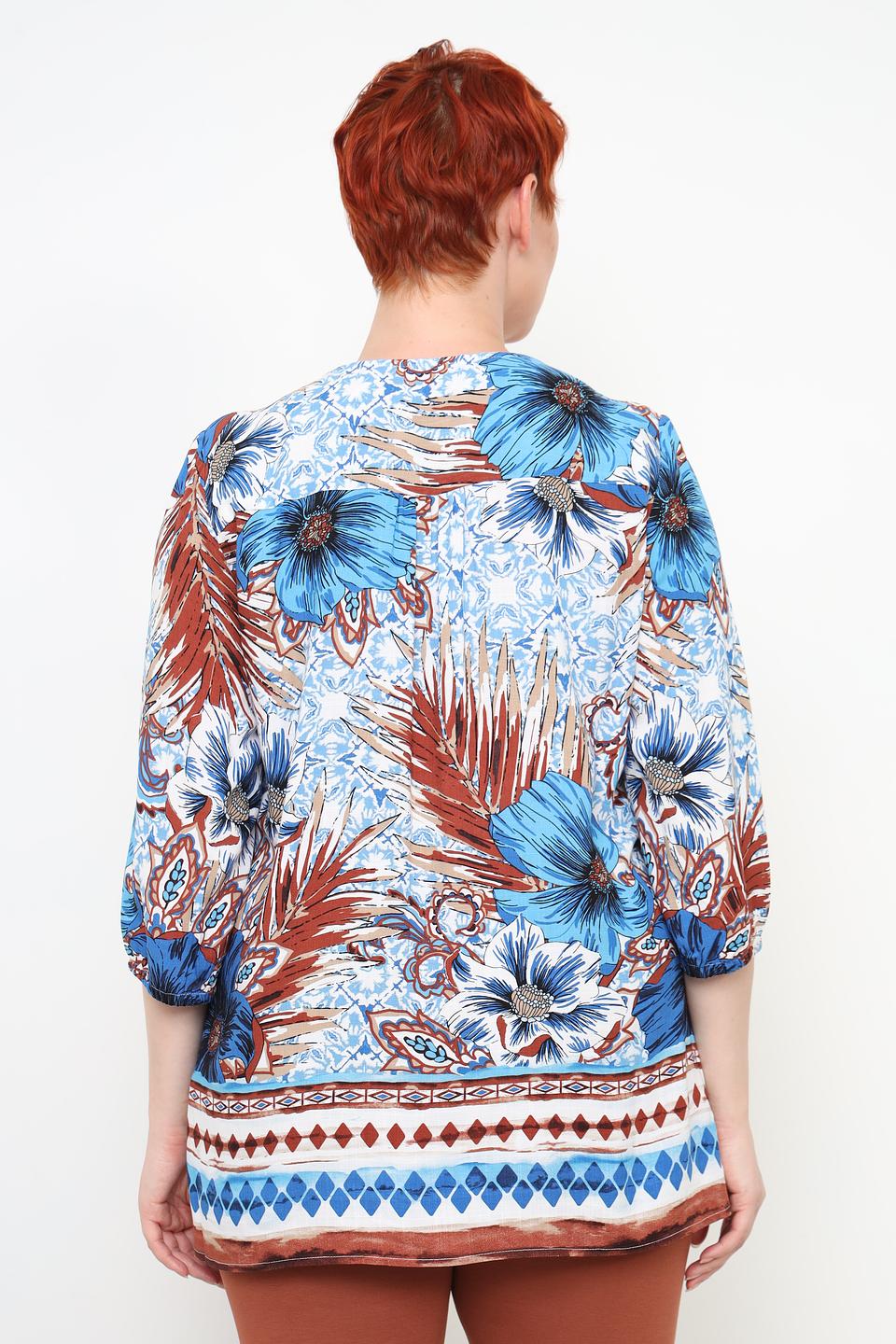 Блуза Via Appia с цветочным принтом