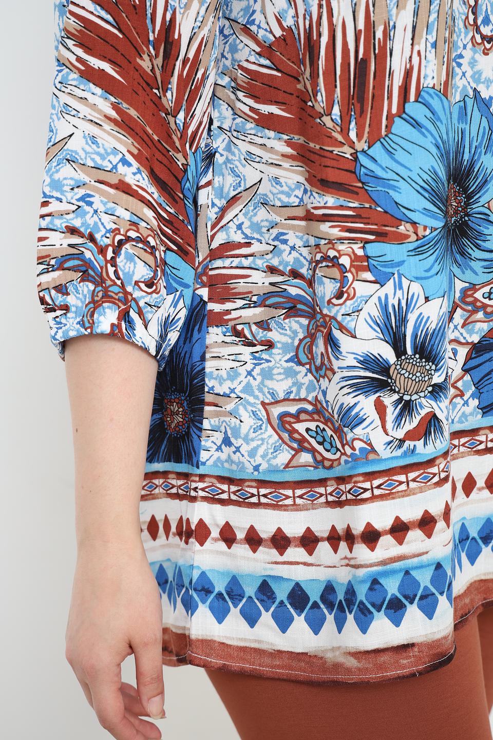 Блуза Via Appia с цветочным принтом