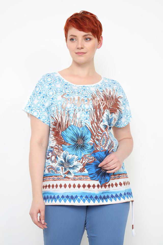 Футболка Via Appia с цветочным принтом