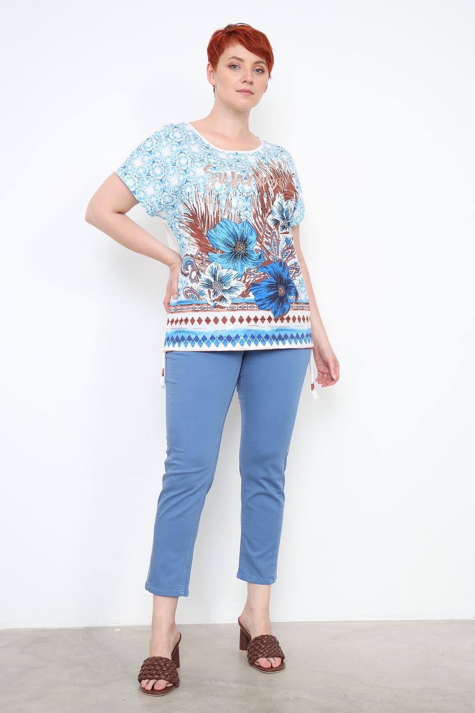 Футболка Via Appia с цветочным принтом