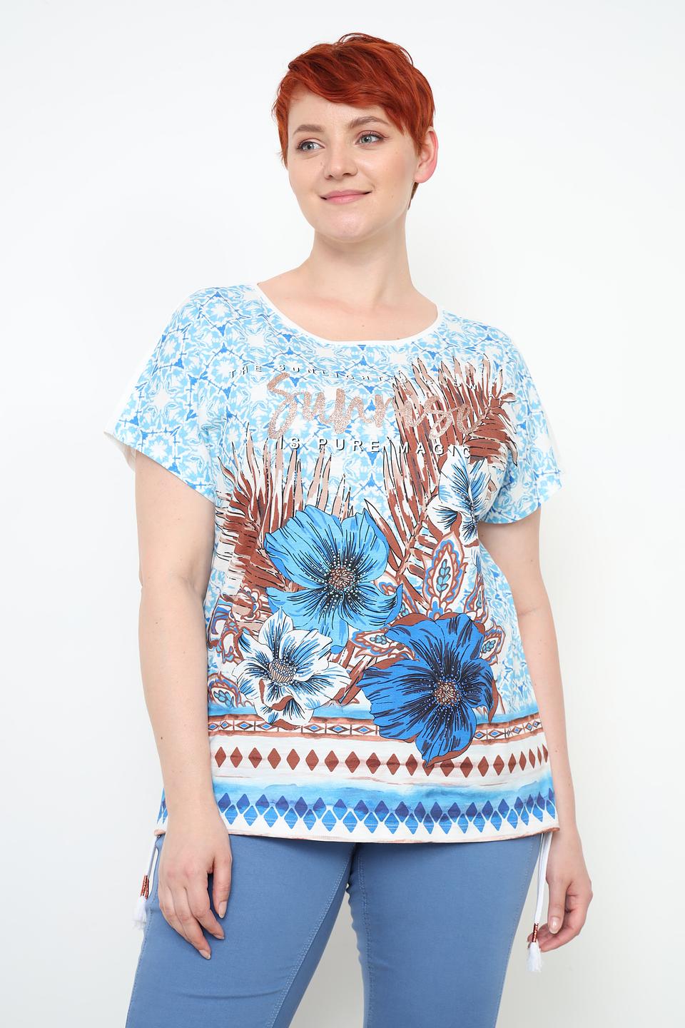 Футболка Via Appia с цветочным принтом