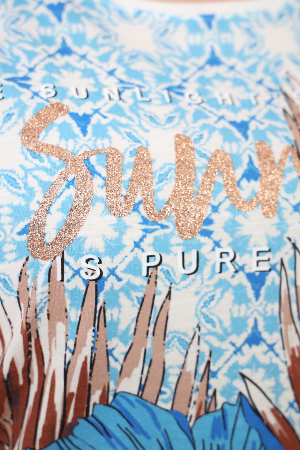 Футболка Via Appia с цветочным принтом