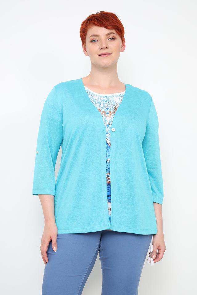 Кардиган Via Appia бирюзовый