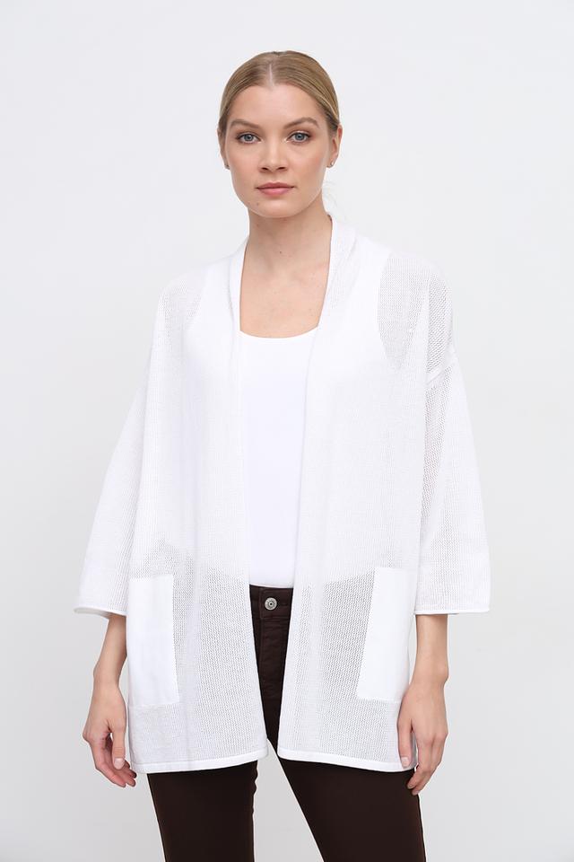 Жакет Lecomte белый ажурный