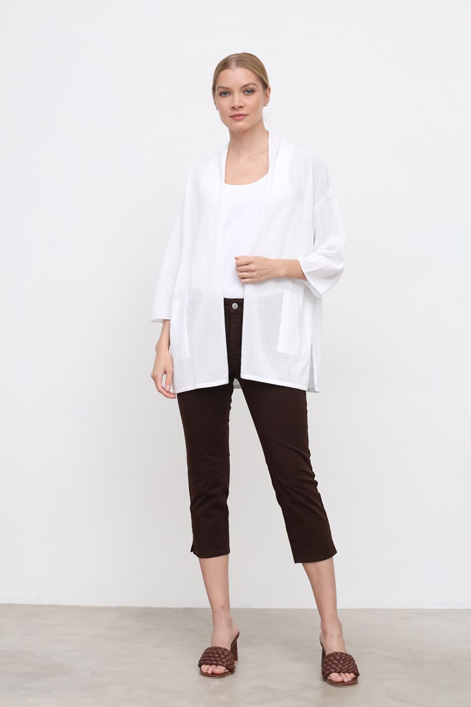 Жакет Lecomte белый ажурный