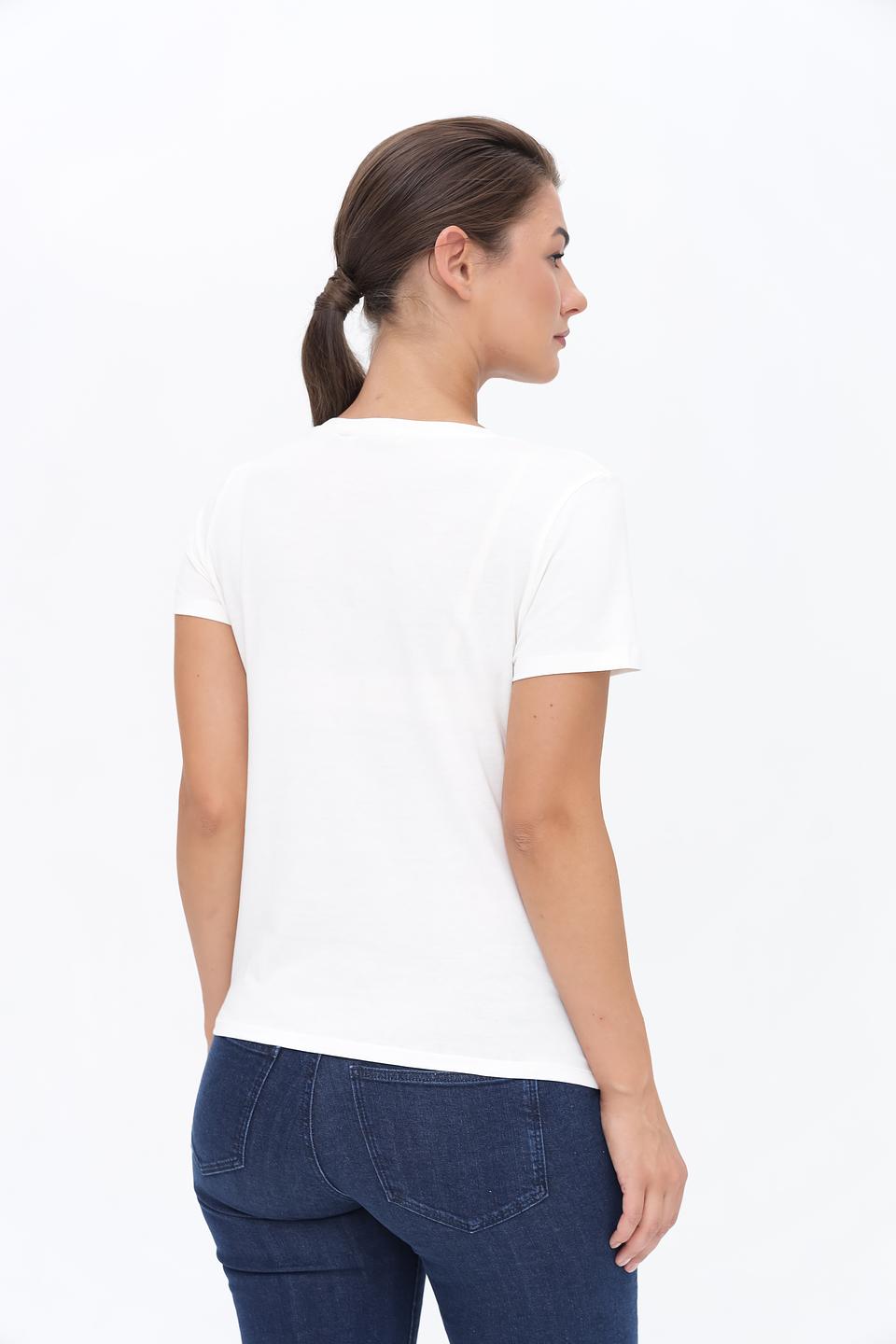 Футболка Tom Tailor denim белая