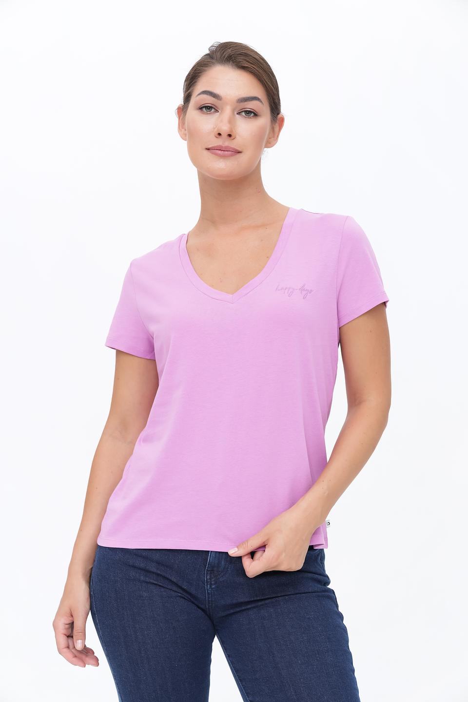 Футболка Tom Tailor denim лавандовая