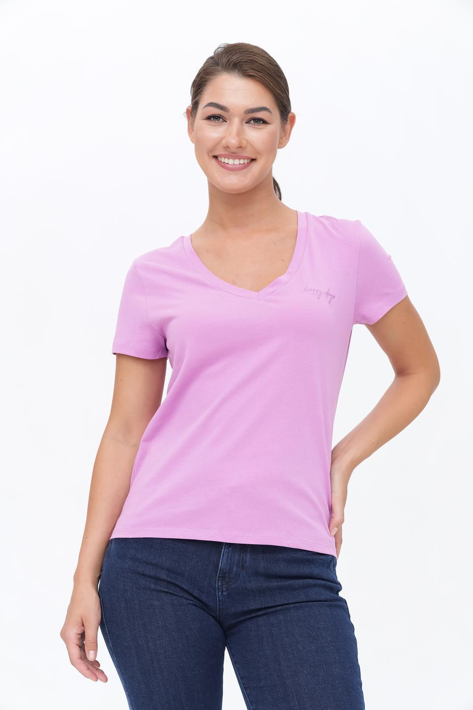 Футболка Tom Tailor denim лавандовая