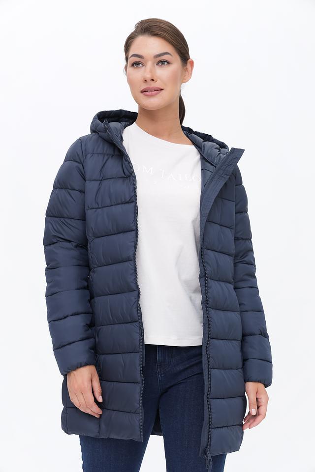 Пальто стеганое Tom Tailor denim синее