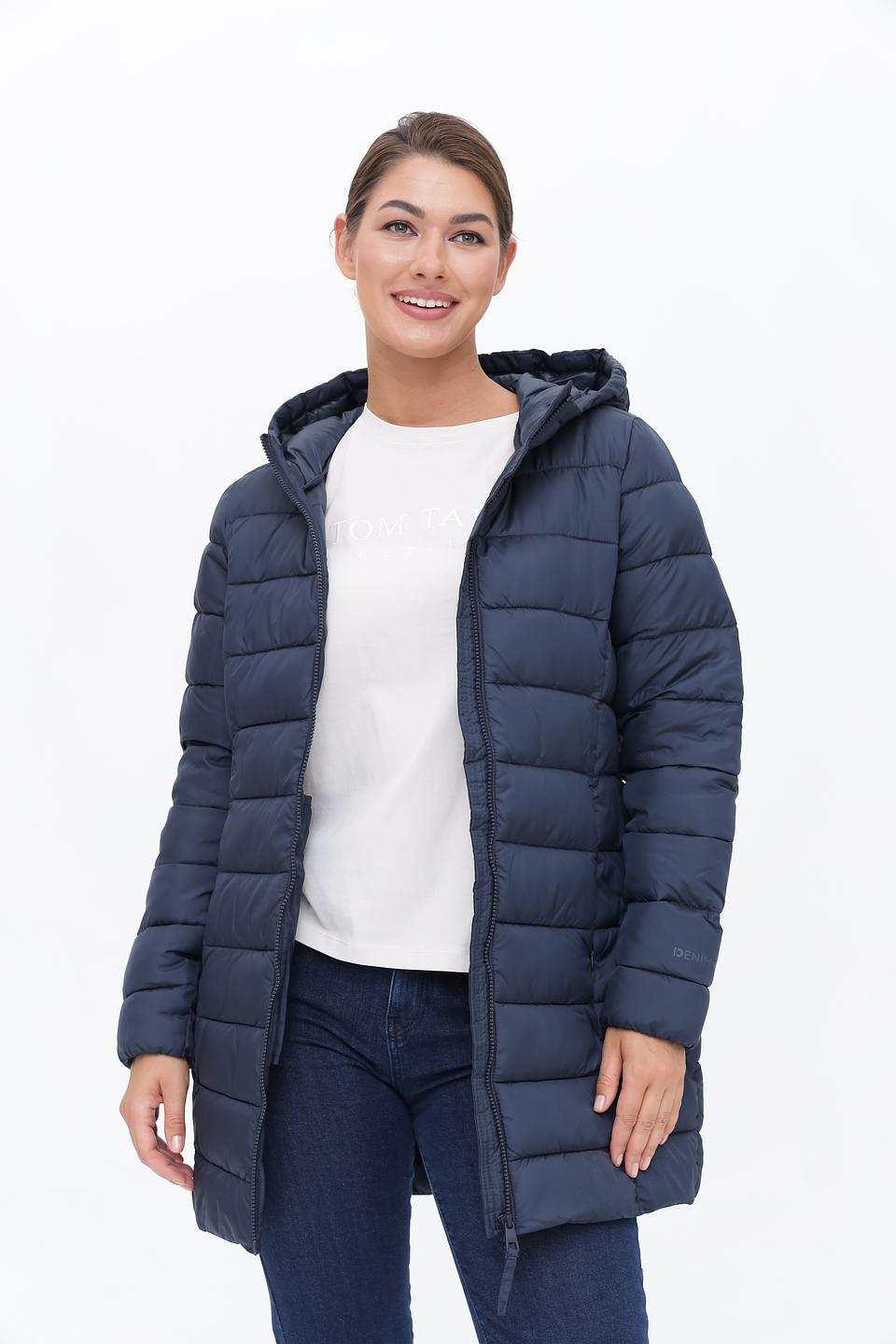 Пальто стеганое Tom Tailor denim синее