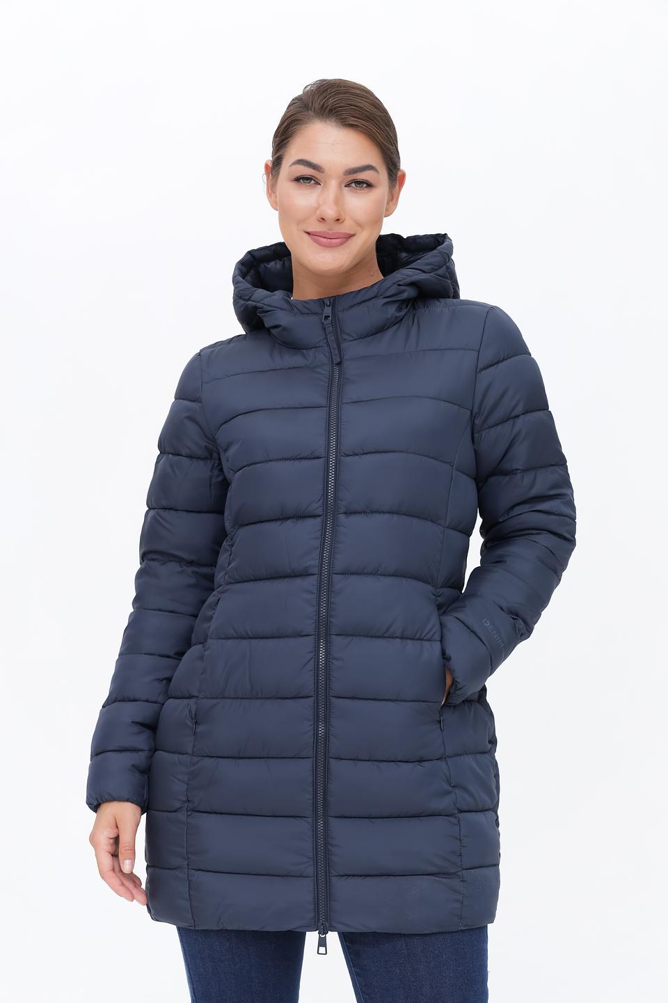 Пальто стеганое Tom Tailor denim синее