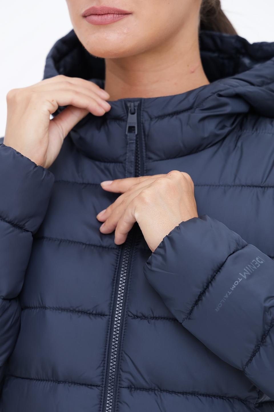 Пальто стеганое Tom Tailor denim синее