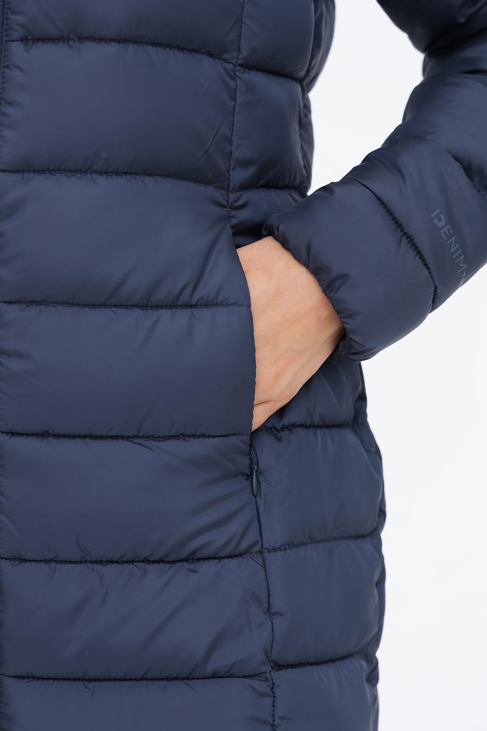 Пальто стеганое Tom Tailor denim синее