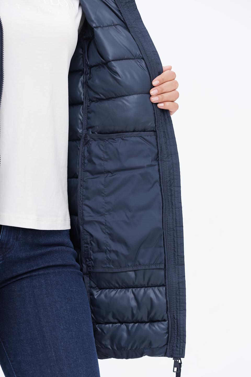 Пальто стеганое Tom Tailor denim синее