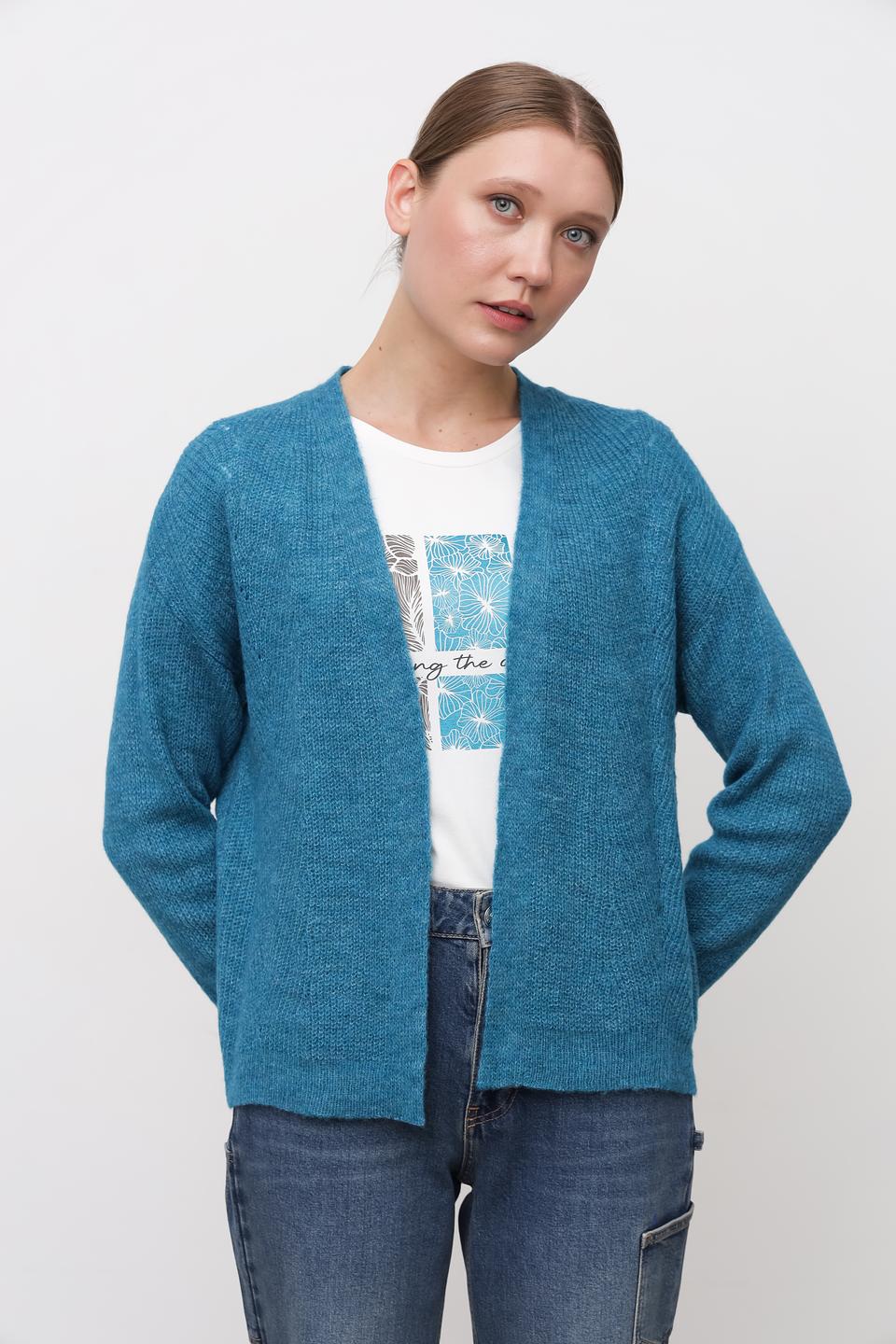 Кардиган MORE and MORE бирюзовый