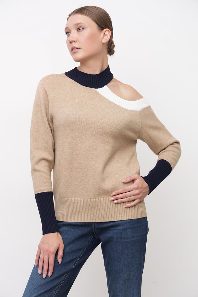 Пуловер Tuzzi с вырезом бежевый