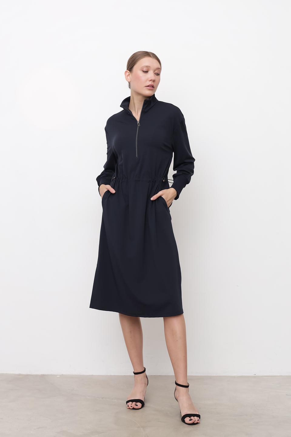 Платье Tuzzi с молнией темно-синее