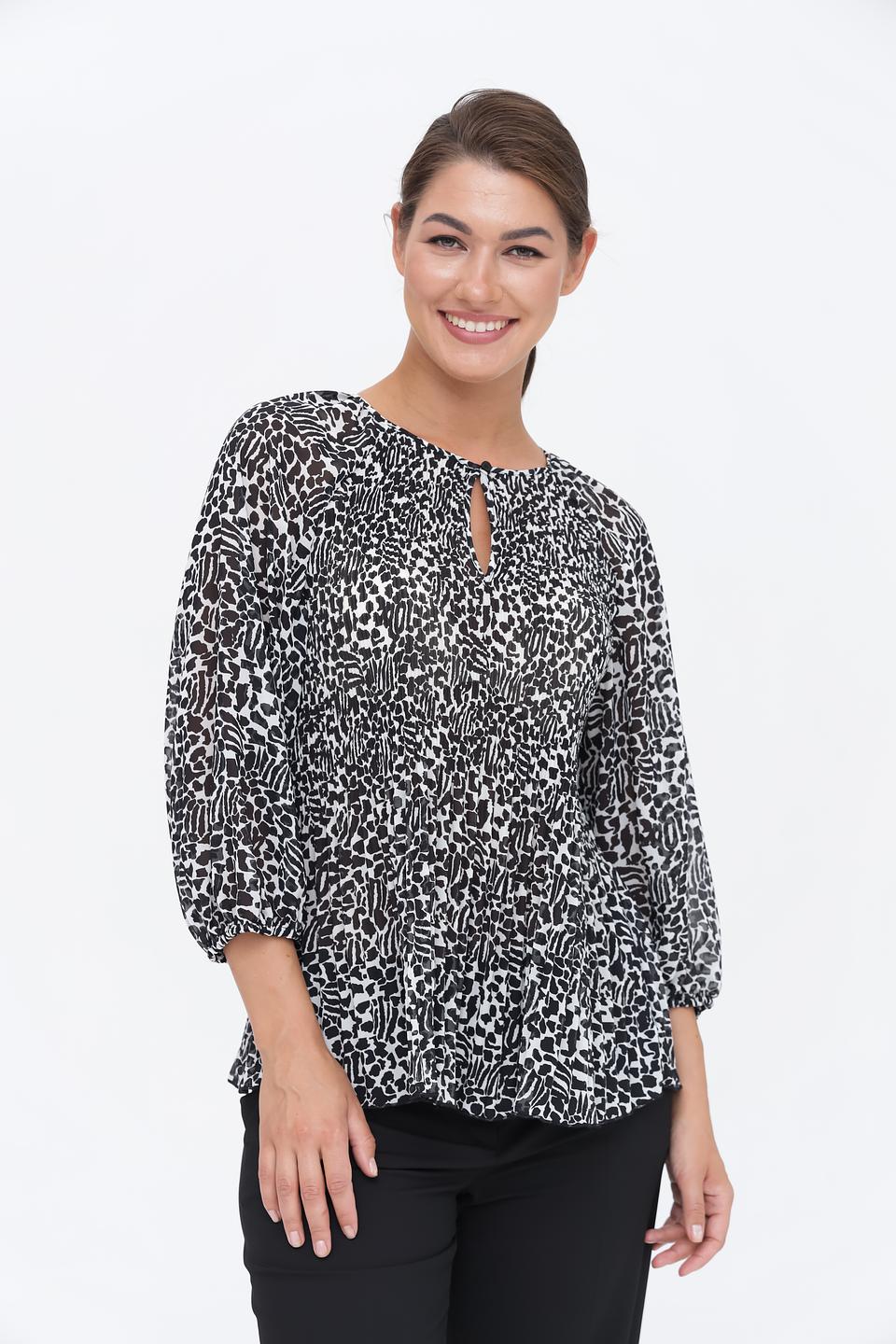 Блуза Taifun с леопардовым принтом