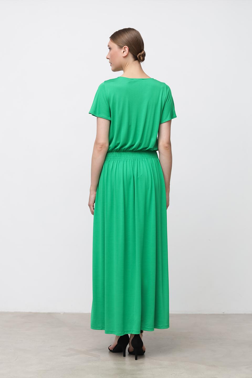 Платье Taifun зелёное с воланами