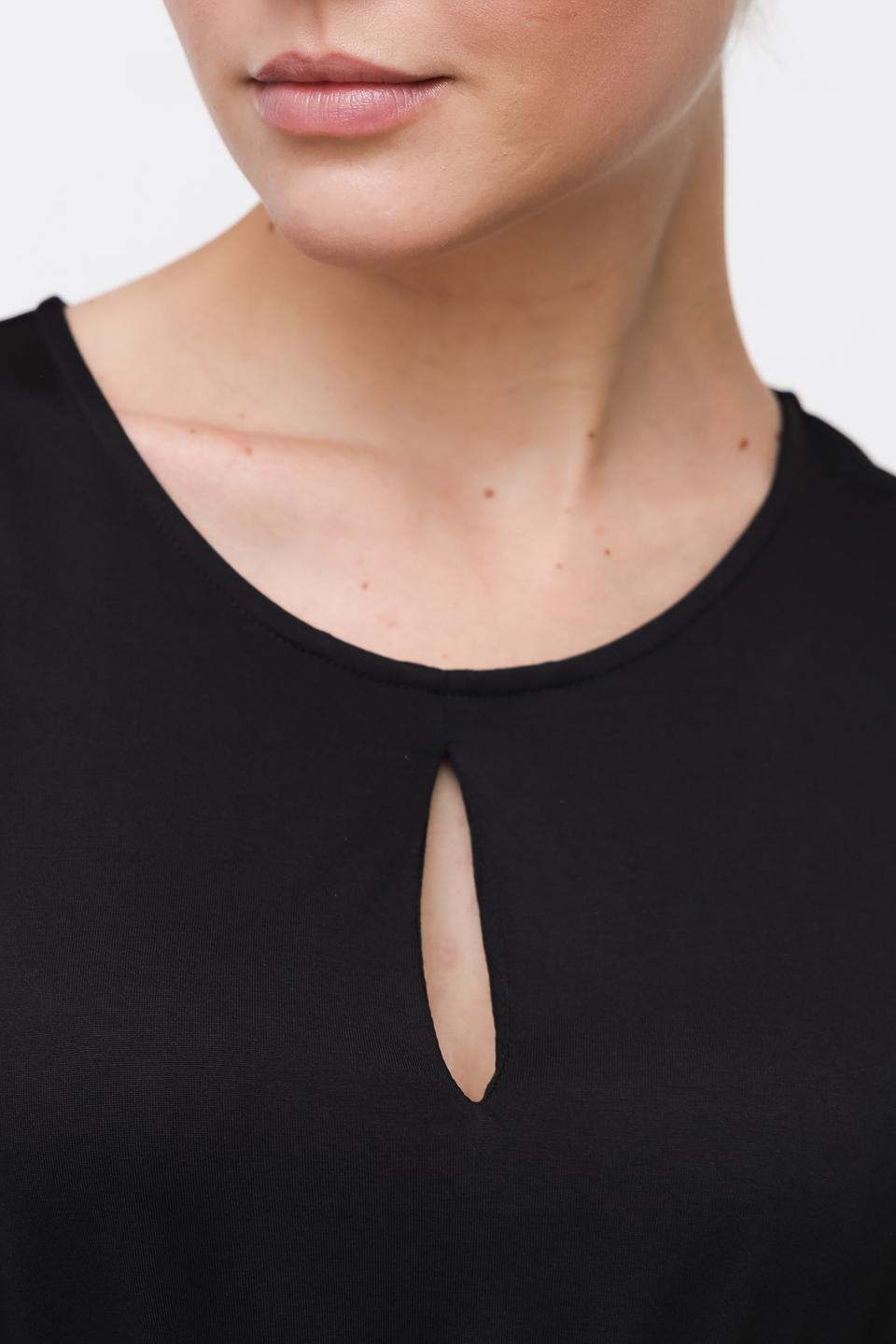 Платье Taifun чёрное с вырезом